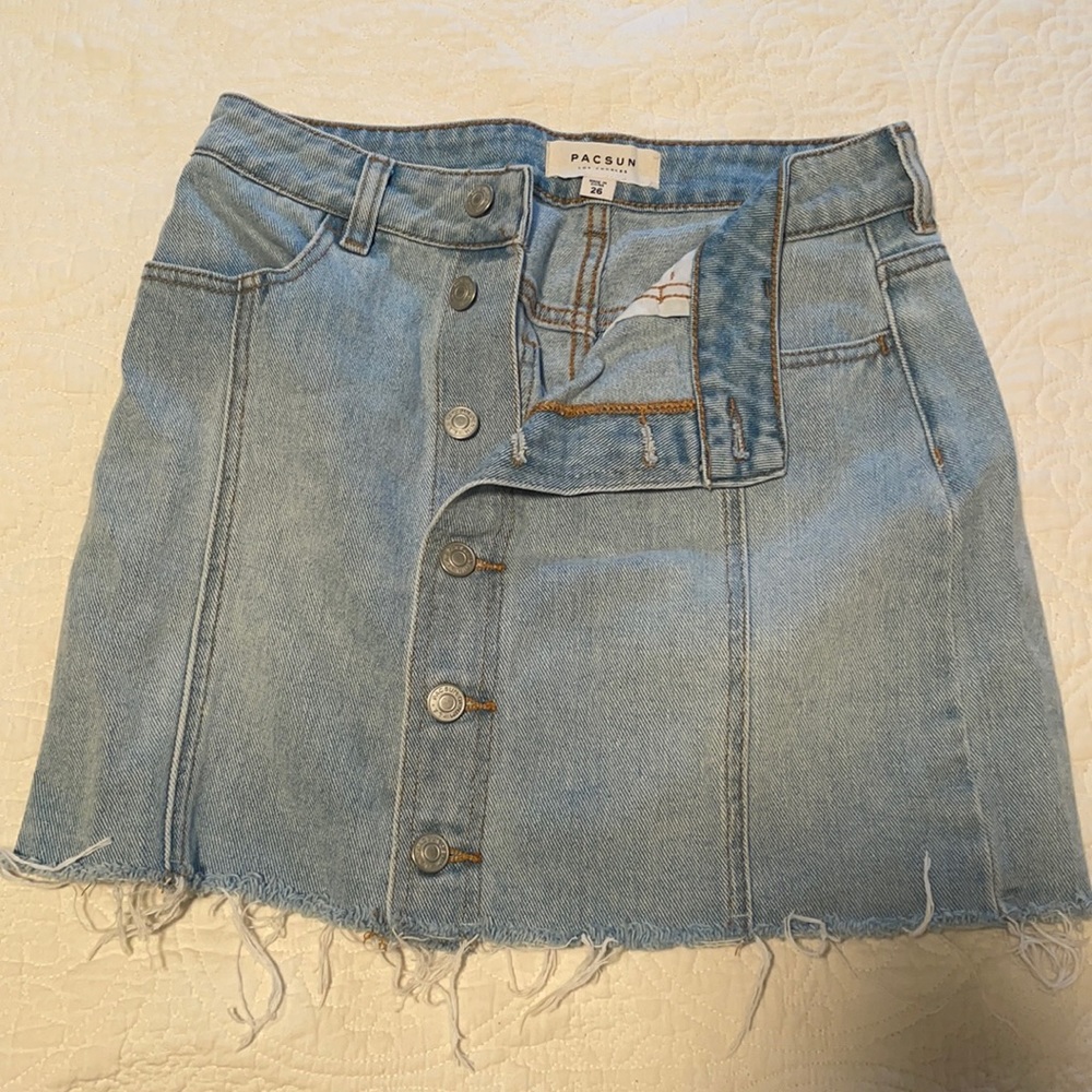 PacSun denim skirt
